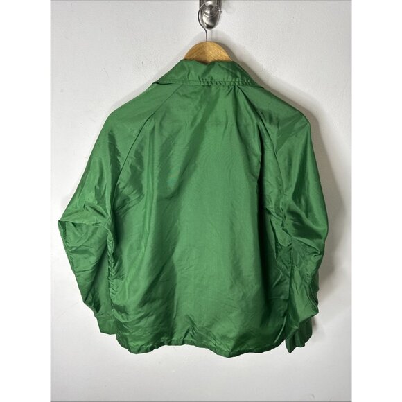 Vintage Rice Sportswear Canada Coaches Jacket Green Nylon 70s 80s Men’s L - Picture 6 of 6